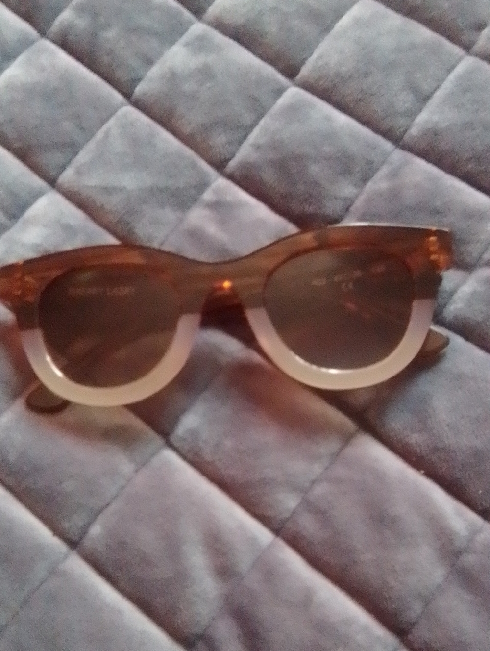 Thierry Lasry Brown-White Two Toned Sunglasses.